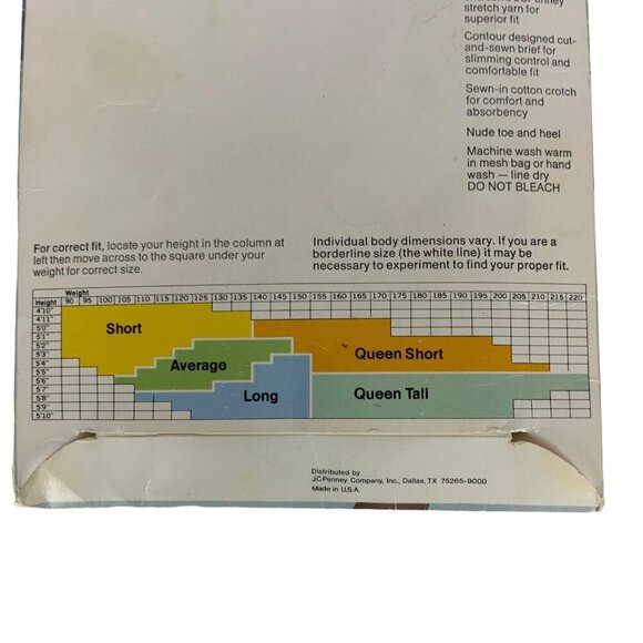 JCPenney Super Shaper Control Top Pantyhose Navy Blue Size Average - Picture 3 of 3